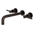 Oil Rubbed Bronze Wall Mount Roman Tub Faucet P65878