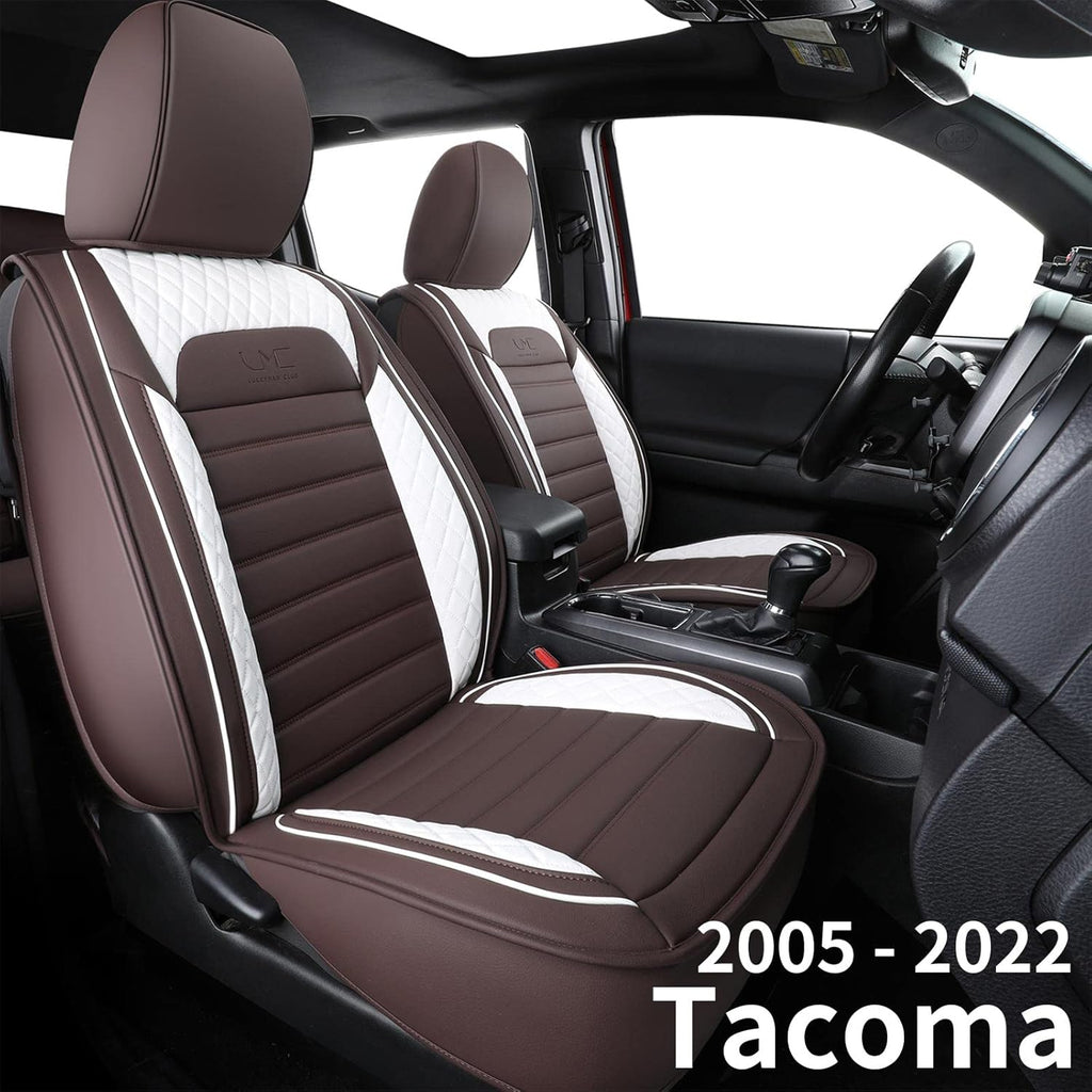 Black Faux Leather Seat Covers Front Set 2 pcs J62522