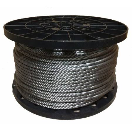 3/16 inch Stainless Steel Aircraft Cable Wire Rope 7x19 Type 316 (500 Feet) D3105