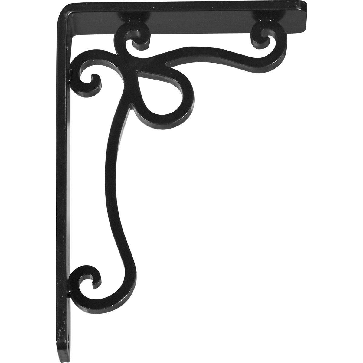 Wrought Iron Bracket Antiqued Brass Triple Center Brace Z599