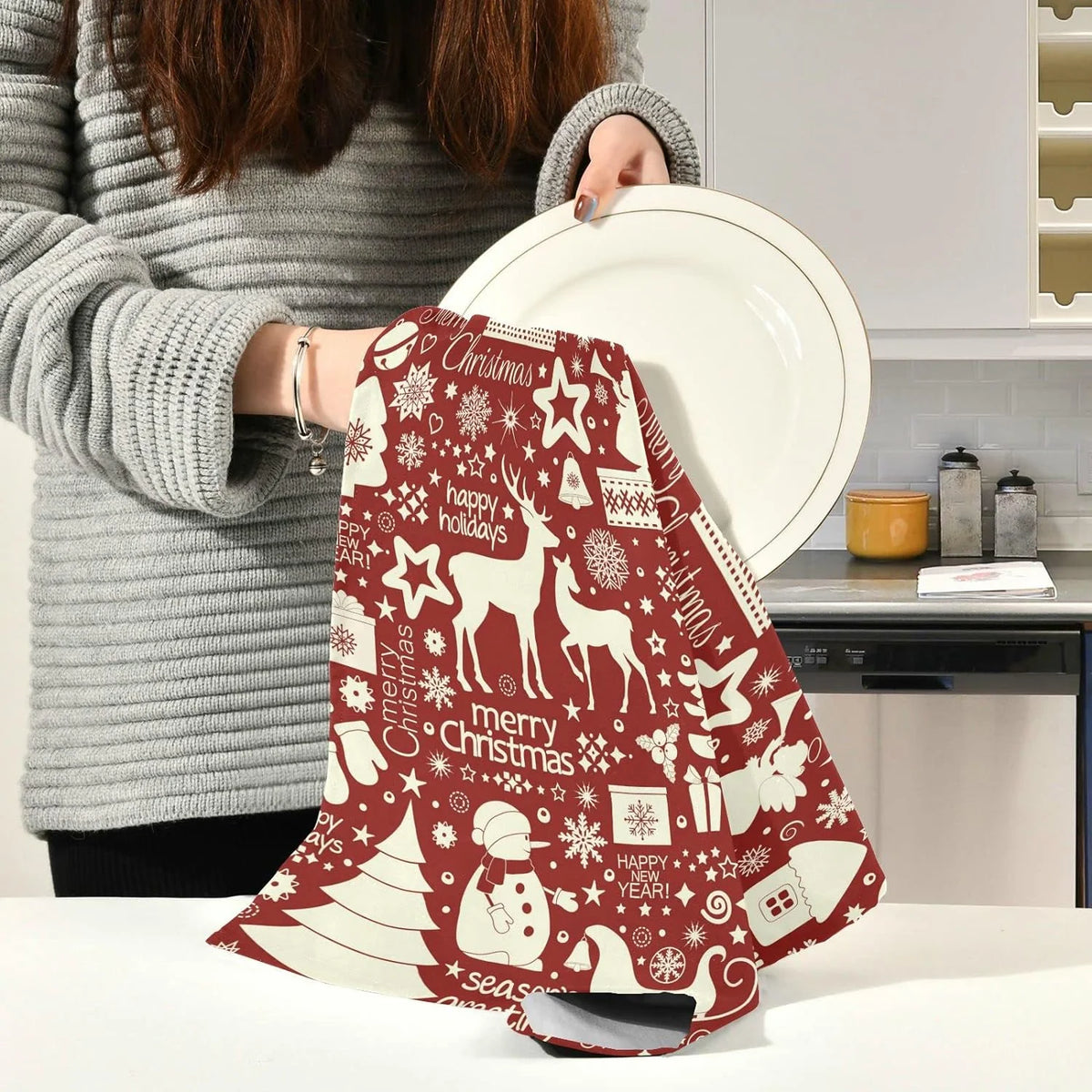 6Pcs Kitchen Dish Towel Set I1150