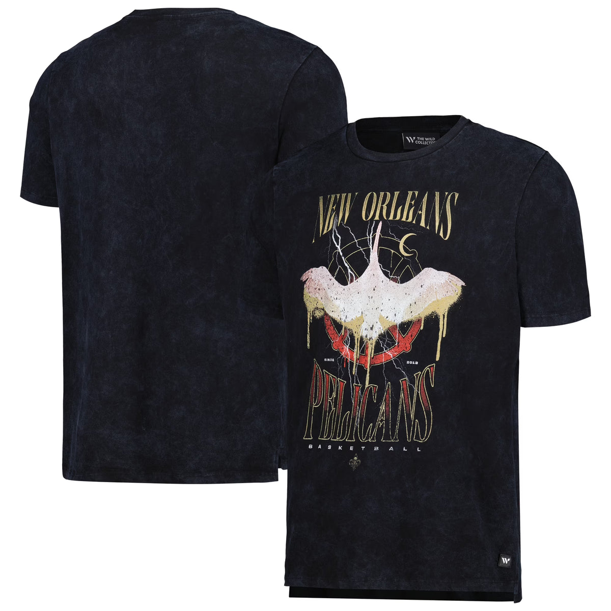 Black New Orleans Pelicans Tour Band T-Shirt R667