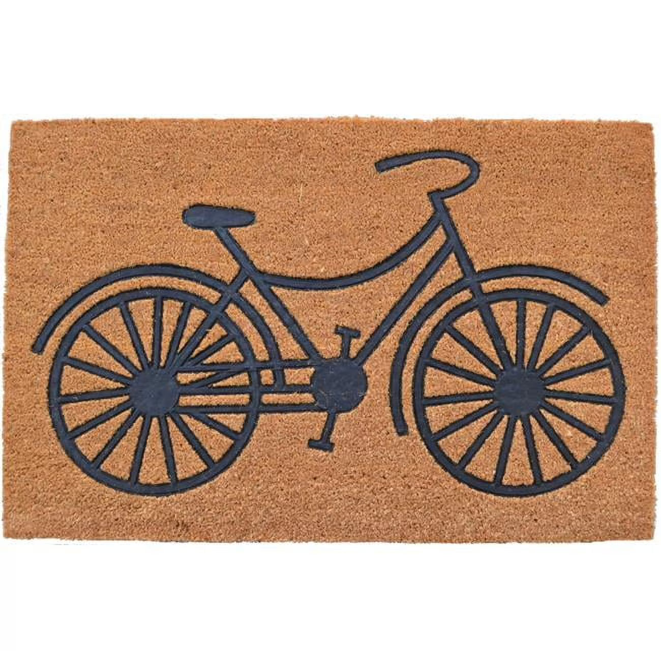 Outdoor Coir & PVC Embossed Bicycle Door Mat F894023