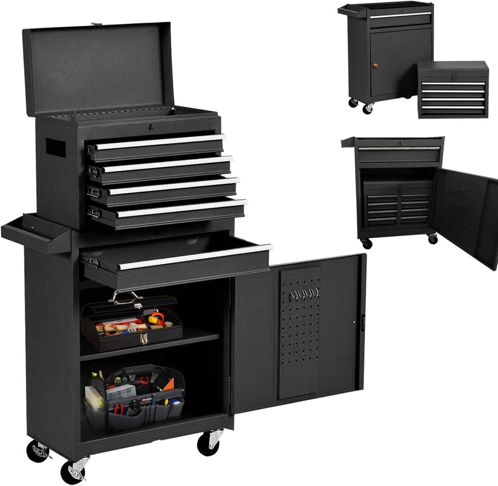 5-Drawer Rolling Tool Chest with Wheels and Lockable Tool Chest with Drawer A536753