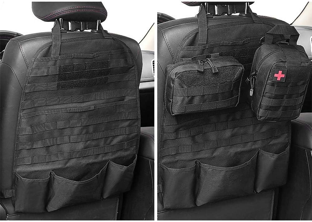 Nylon Car Backseat Organizer with Molle Panel R815525