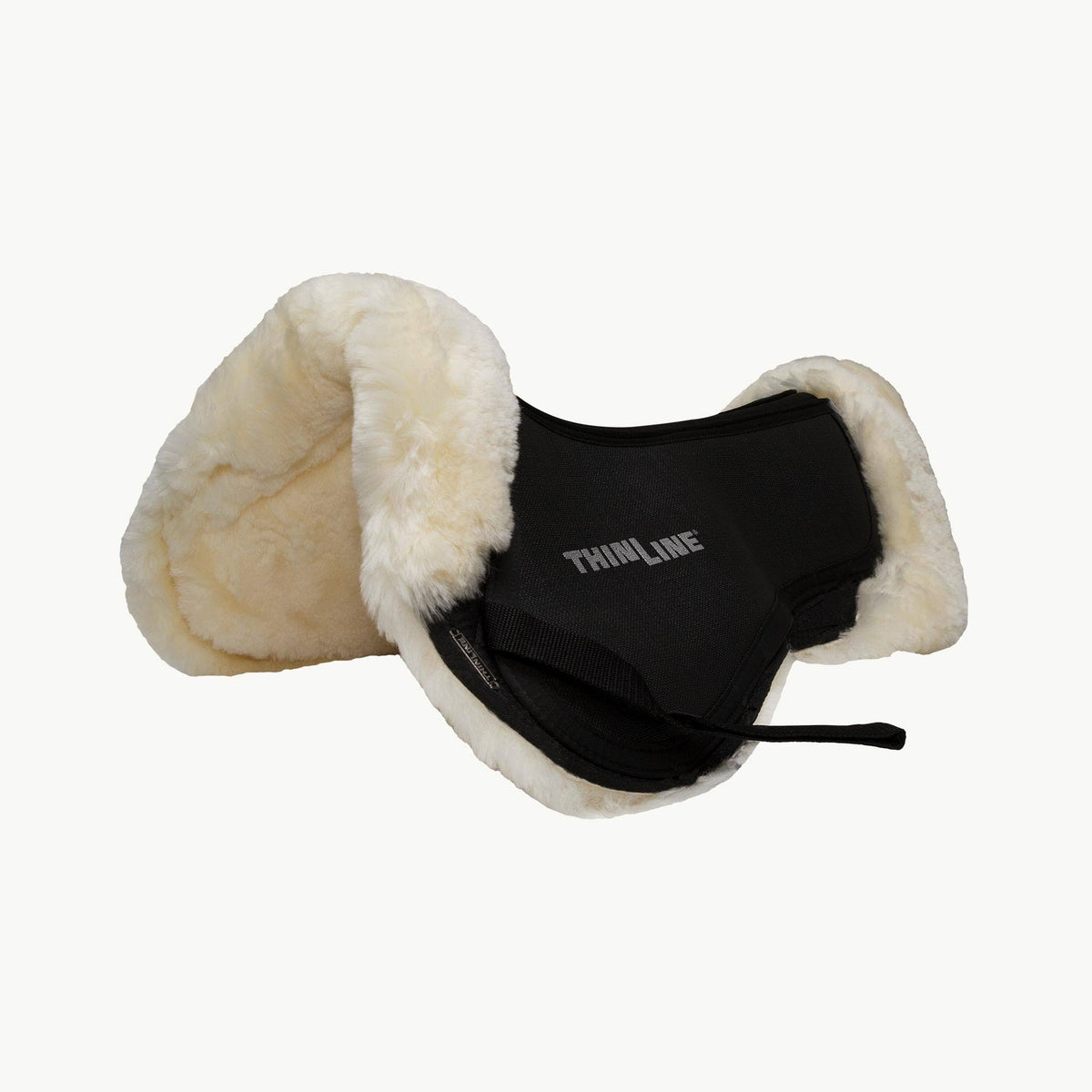 Black Large Sheepskin Half Saddle Pad N359485