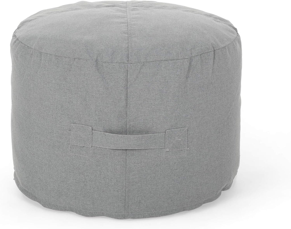 Charcoal Outdoor Ottoman Pouf W72658