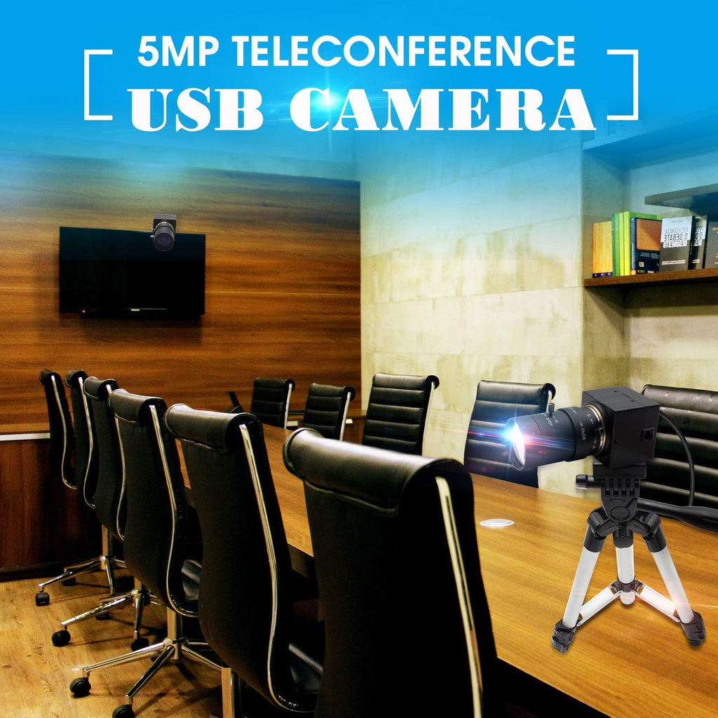 5-50mm Varifocal Lens USB Webcam 5 Megapixel with Aluminum Mini Case C380