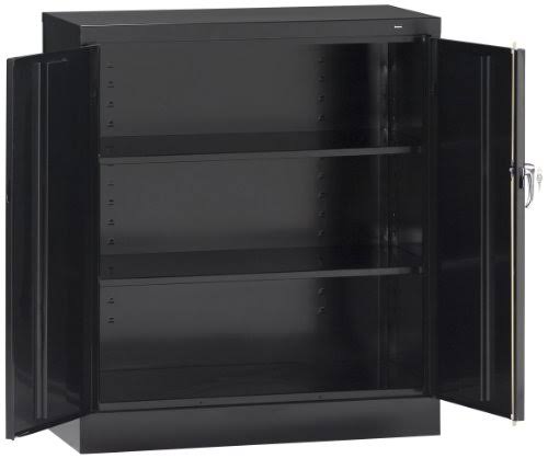 24 Gauge Steel Welded Counter High Cabinet, 2 Shelves, 150 lbs Capacity Y869351