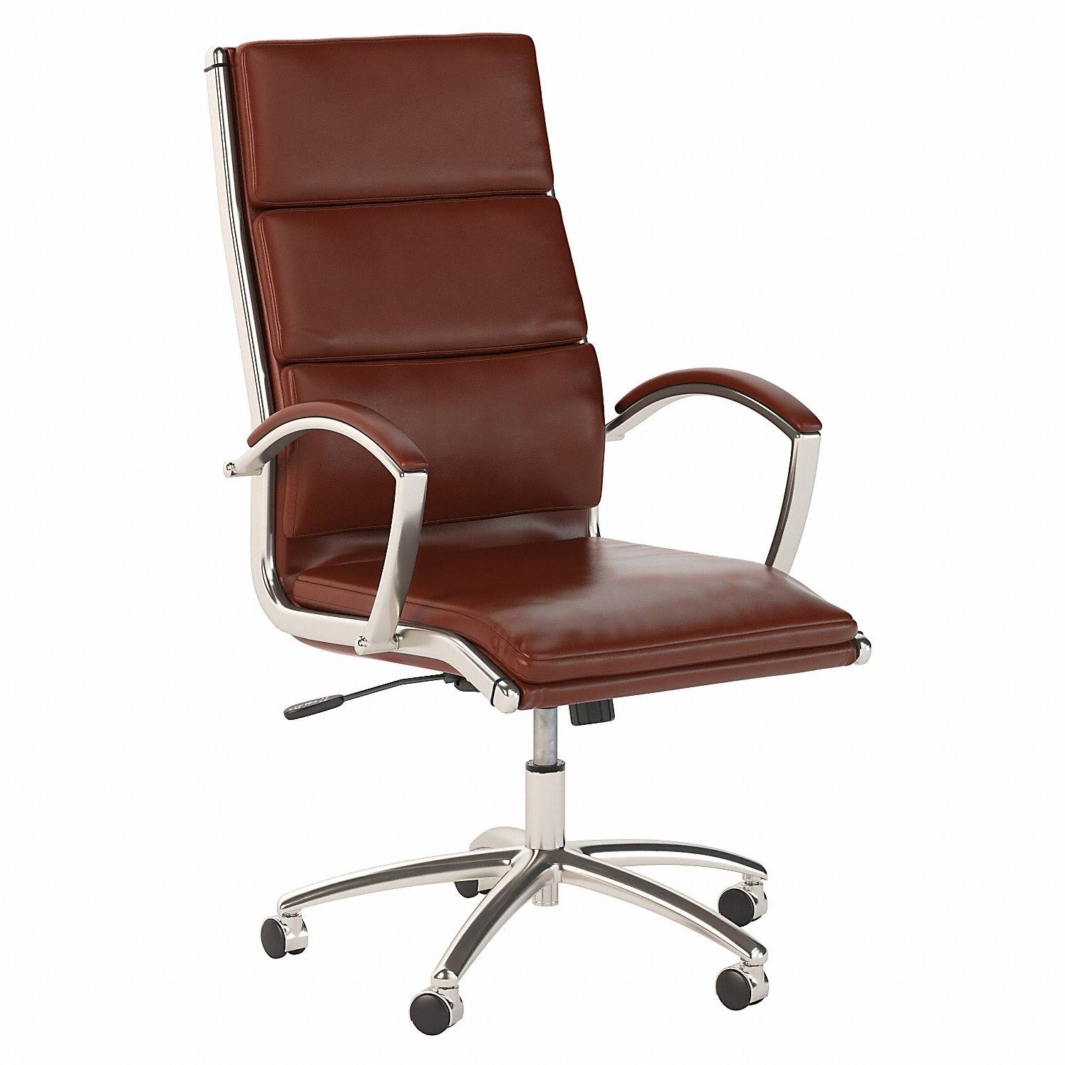 Harvest Cherry Leather Executive Office Chair P3688