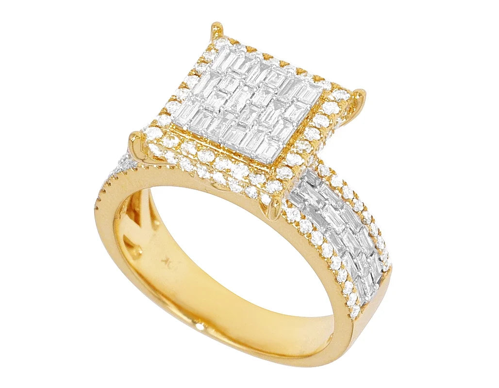 1.3CT Baguette Diamond Ring 10k Gold Y37739