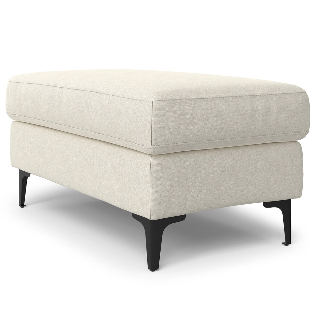 Ava Ottoman in Tightly Woven Performance Fabric F5577