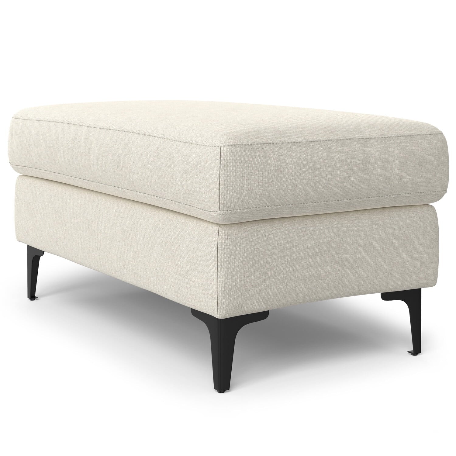 Ava Ottoman in Tightly Woven Performance Fabric F5577