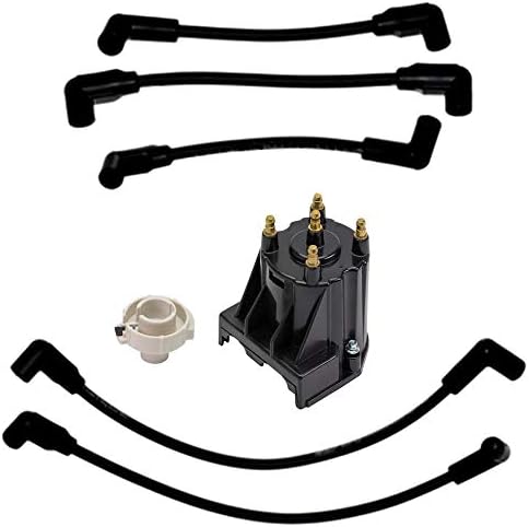 Tune-Up Kit with Spark Plug Wires Distributor Cap Rotor, Pack of 2 I7991