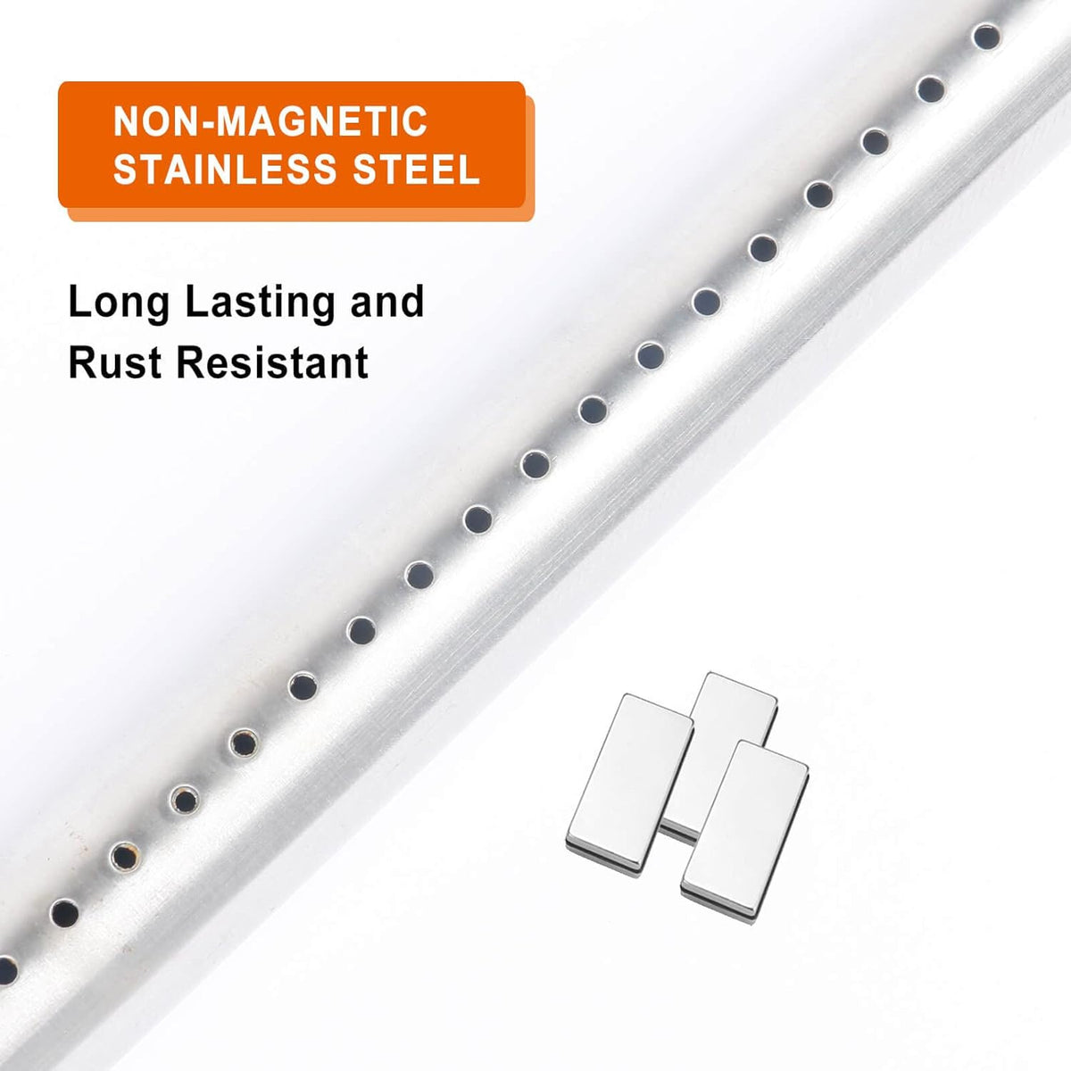 Stainless Steel Grill Burner with Porcelain-Enameled Heat Plate W167107