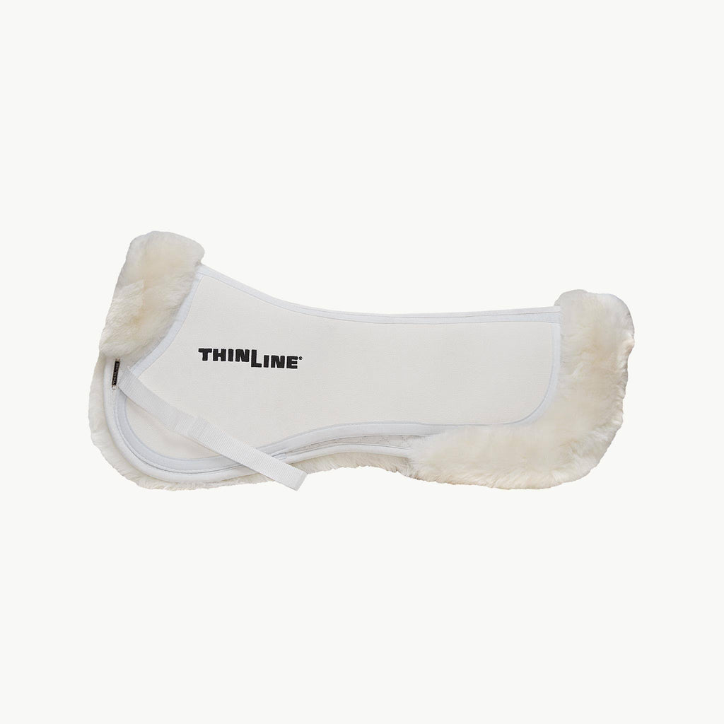 Black Large Sheepskin Half Saddle Pad N359485
