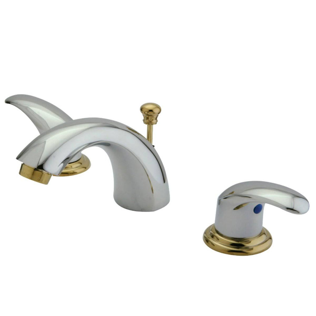 Polished Brass Mini Widespread Lavatory Faucet with Pop-Up A80197