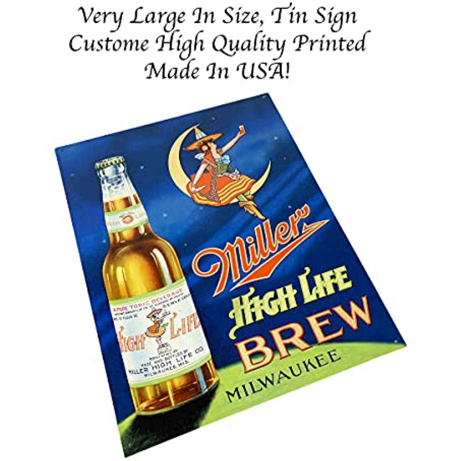 Metal Tin Bar Decor Sign 12 x 16 inch Wall Art M90720