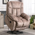 Camel Power Lift Recliner Chair with Overstuffed Design A613459