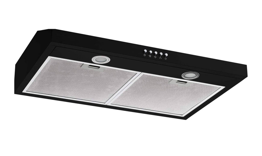 Black Convertible Under Cabinet Range Hood O244