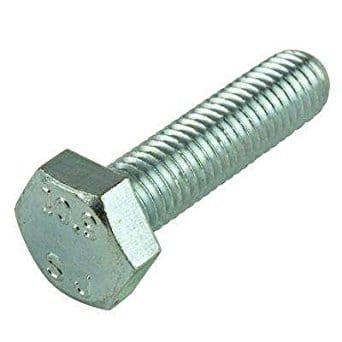 M8 x 25mm Hex Cap Screw Metric Class 8.8 Zinc Plated Steel 100 pcs Y427737