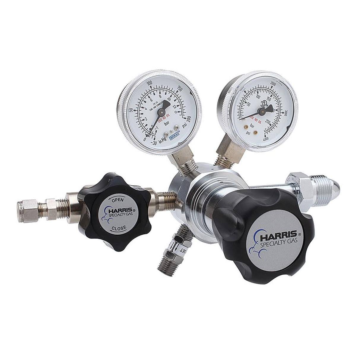 Brass 2-Stage Gas Lab Regulator, CGA 580, 0-50 PSI R207