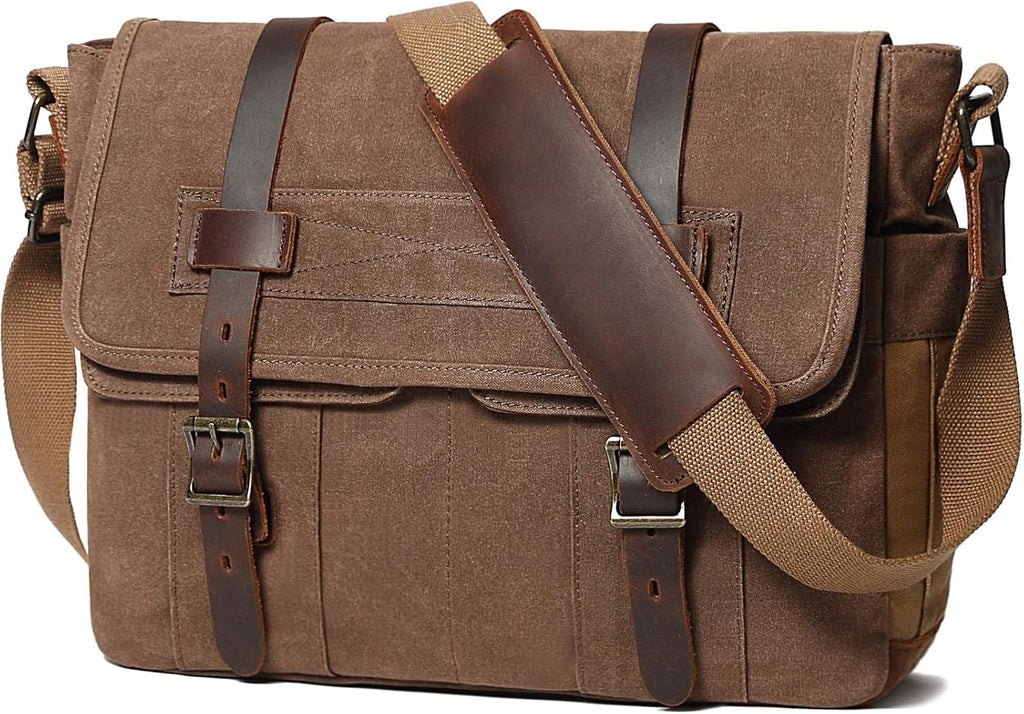Canvas Messenger Bag Laptop Briefcase E19570