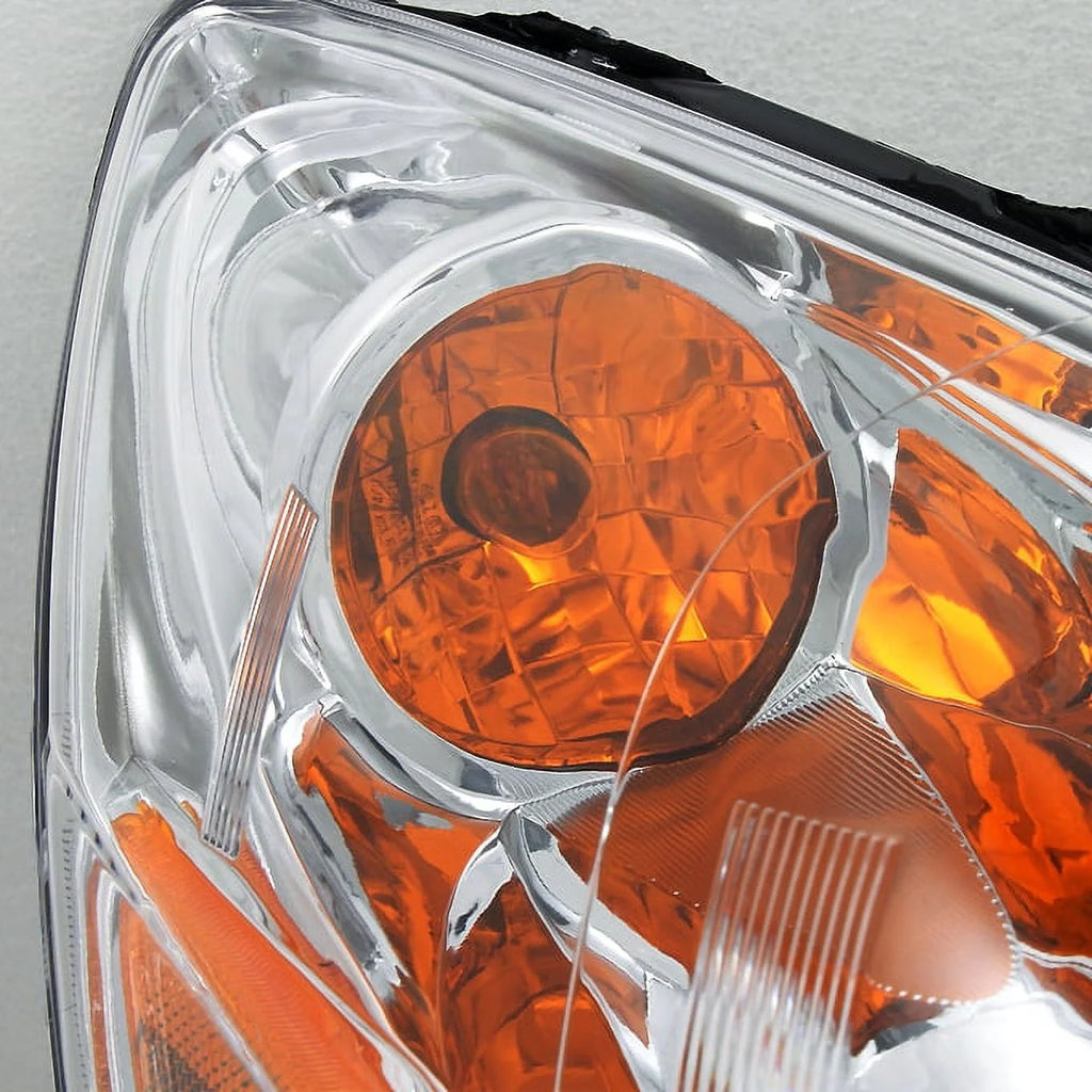 Clear Headlights Head Lamps Driver Left + Passenger Right Side Replacement M5742