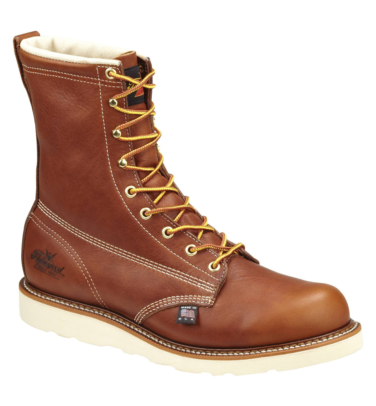8-Inch Plain Toe Wedge Work Boots G1350