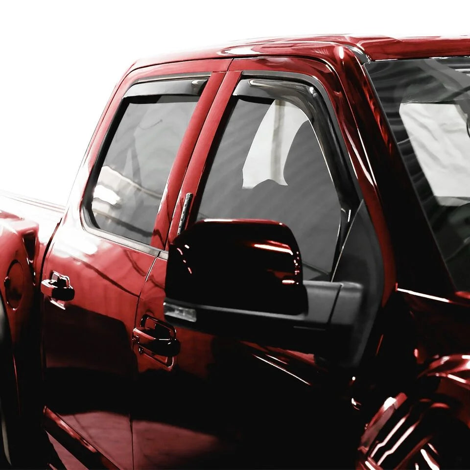 4 Pieces Glass In-Channel Window Deflectors for Ford F150 Raptor 2017-2020 SuperCrew X767622