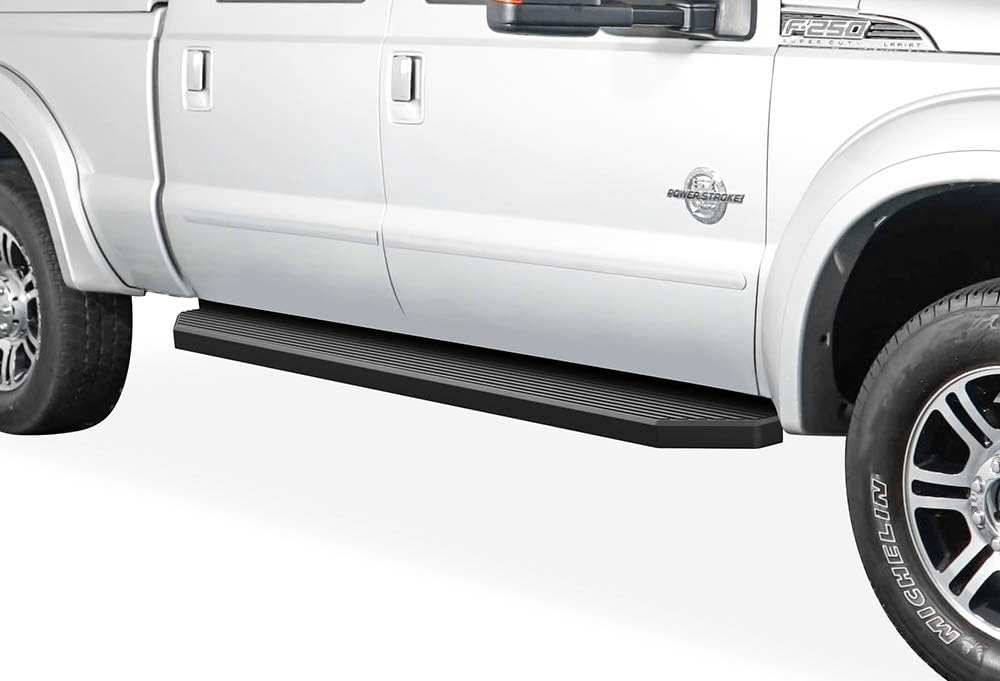 Black Running Boards 6 inches Crew Cab T831
