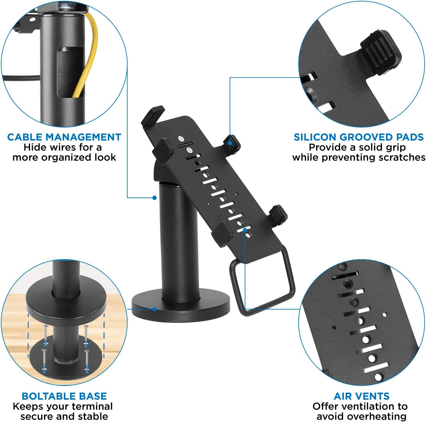 7 Pole Credit Card POS Terminal Stand Pack of 2 P712390