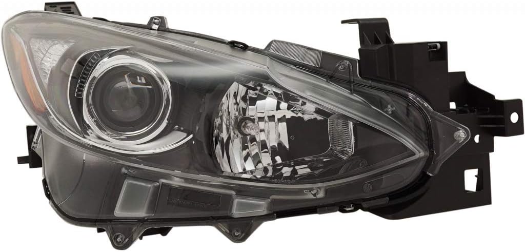 Headlight Assembly Halogen Driver Side for Mazda 3 2014-2016 S1068