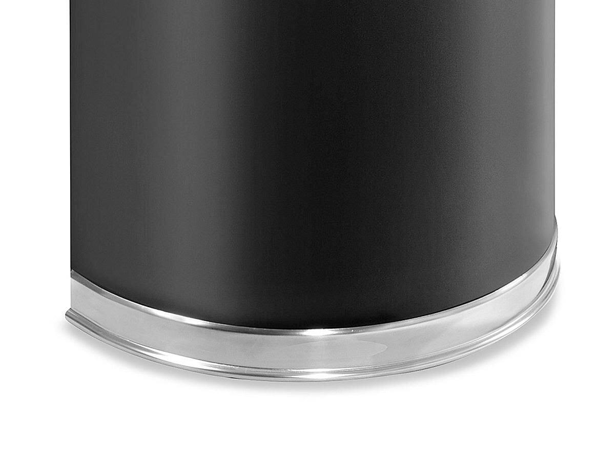 Black Half-Round 9gal Receptacle B186276