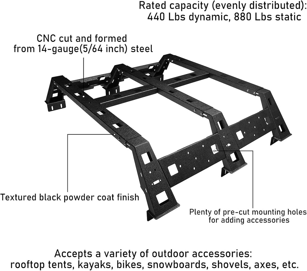 11.5 Bed Rack Truck Cargo Carrier T34902