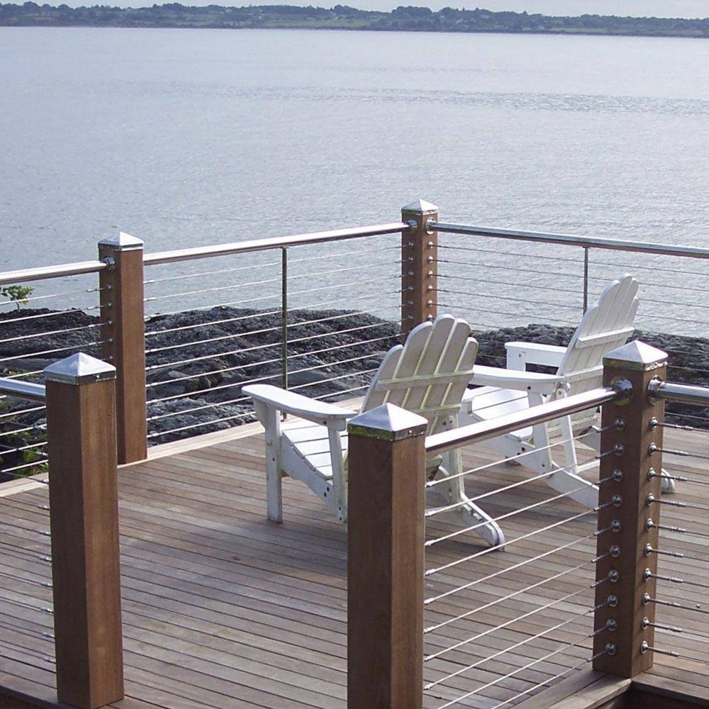 8 in. x 8 in. Stainless Steel Fence Post Cap I557677