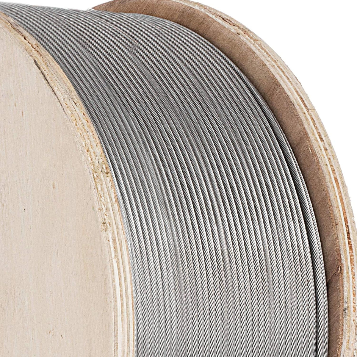 1/8" 1x19 Stainless Steel Wire Rope 500ft R9451