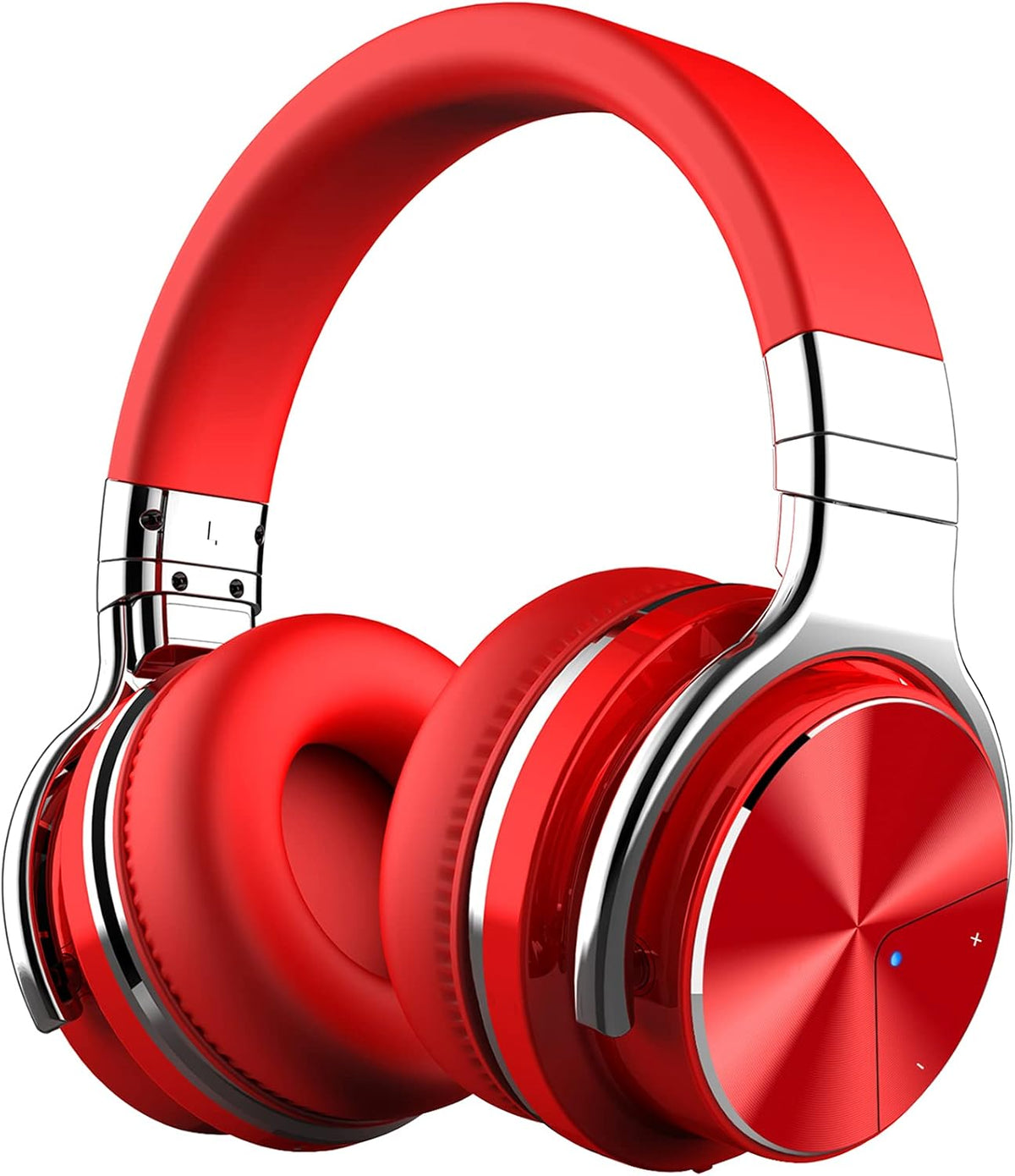 Red Active Noise Cancelling Wireless Over Ear Headphones with Microphone I798368