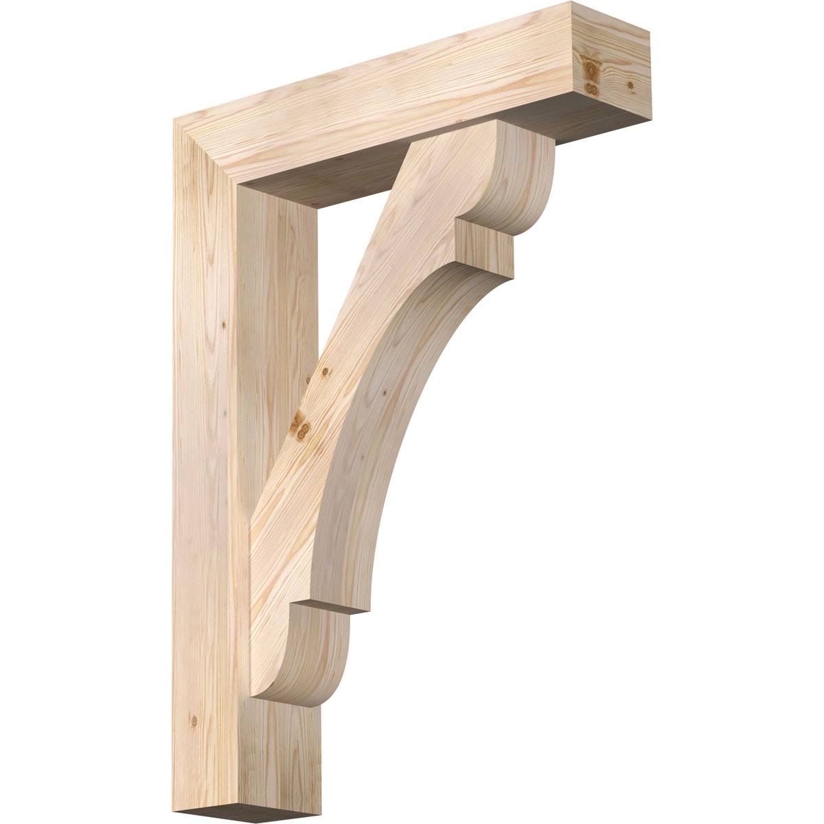 Douglas Fir Smooth Bracket with Offset Brace H790