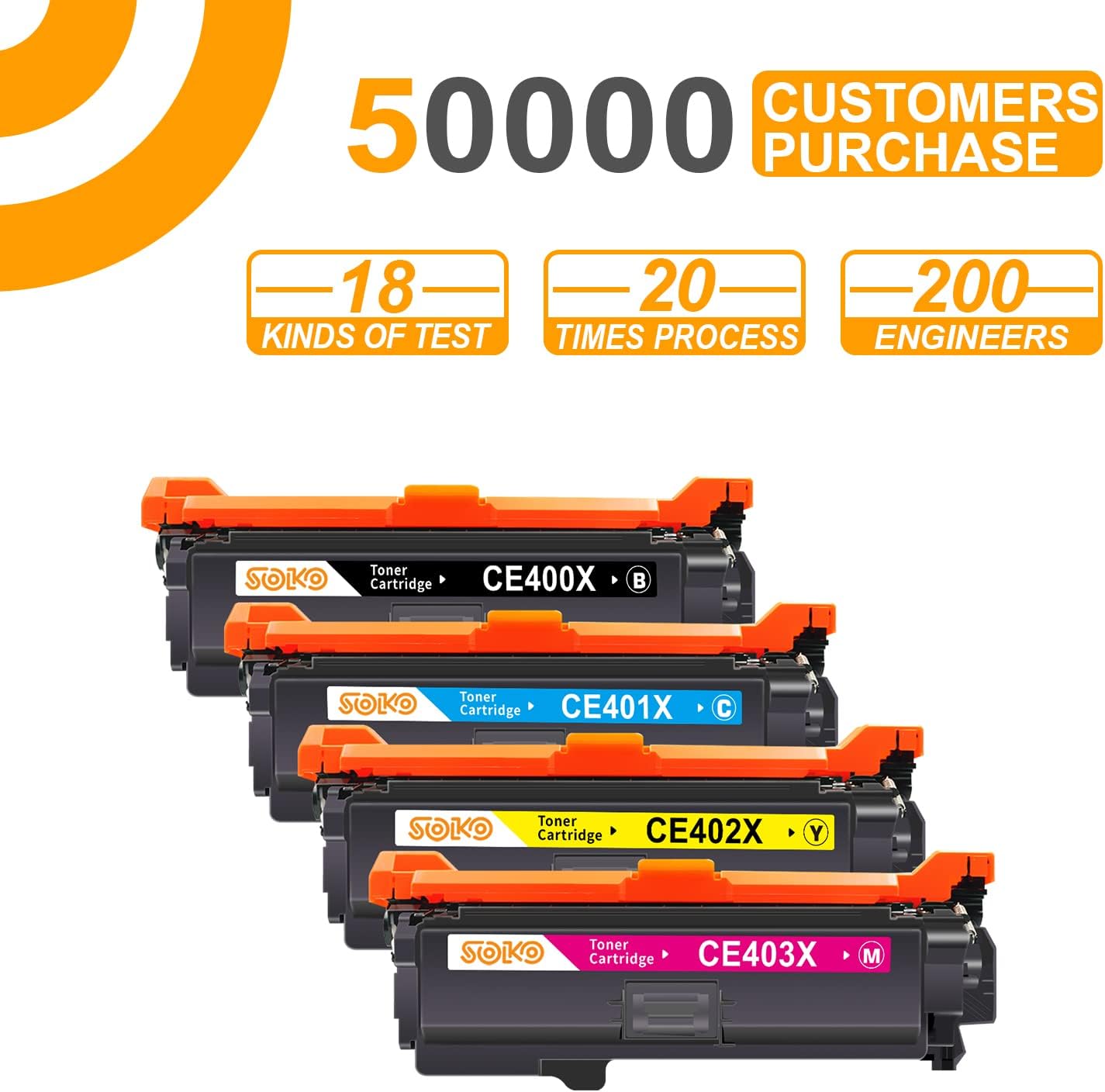 1 Black 1 Cyan 1 Magenta 1 Yellow Toner Cartridge D81416