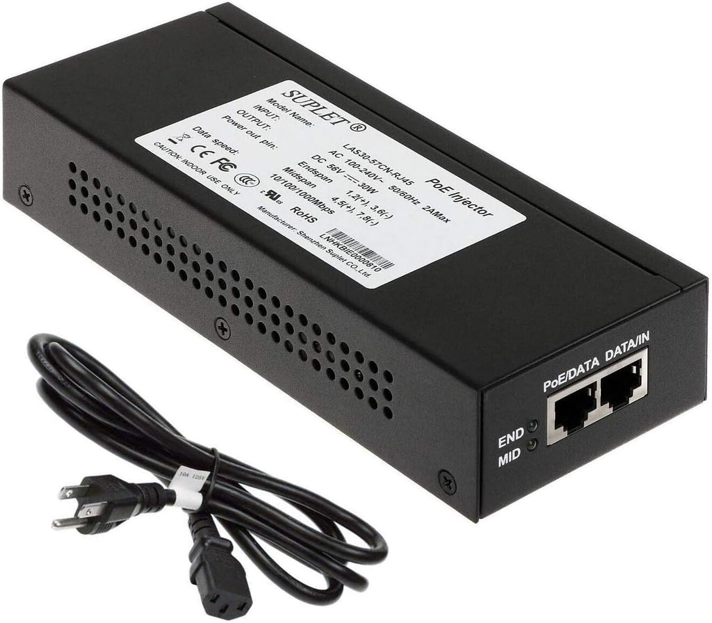 30W Gigabit Single Port PoE Injector R943968