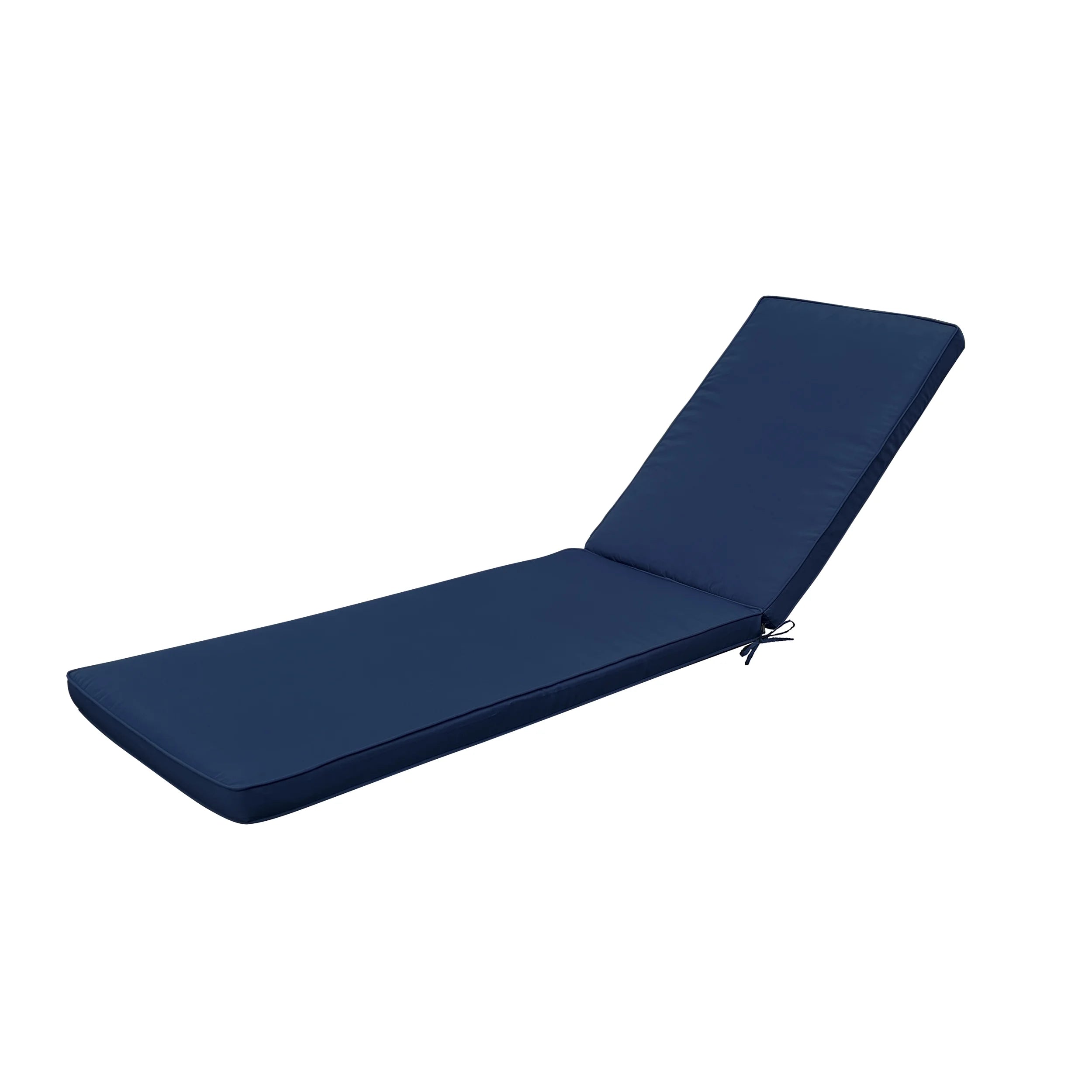 Navy Blue Outdoor Lounge Chair Cushion Set of 2 P38932