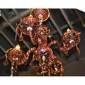 Cranberry 4-Light Candle Style Chandelier J5842