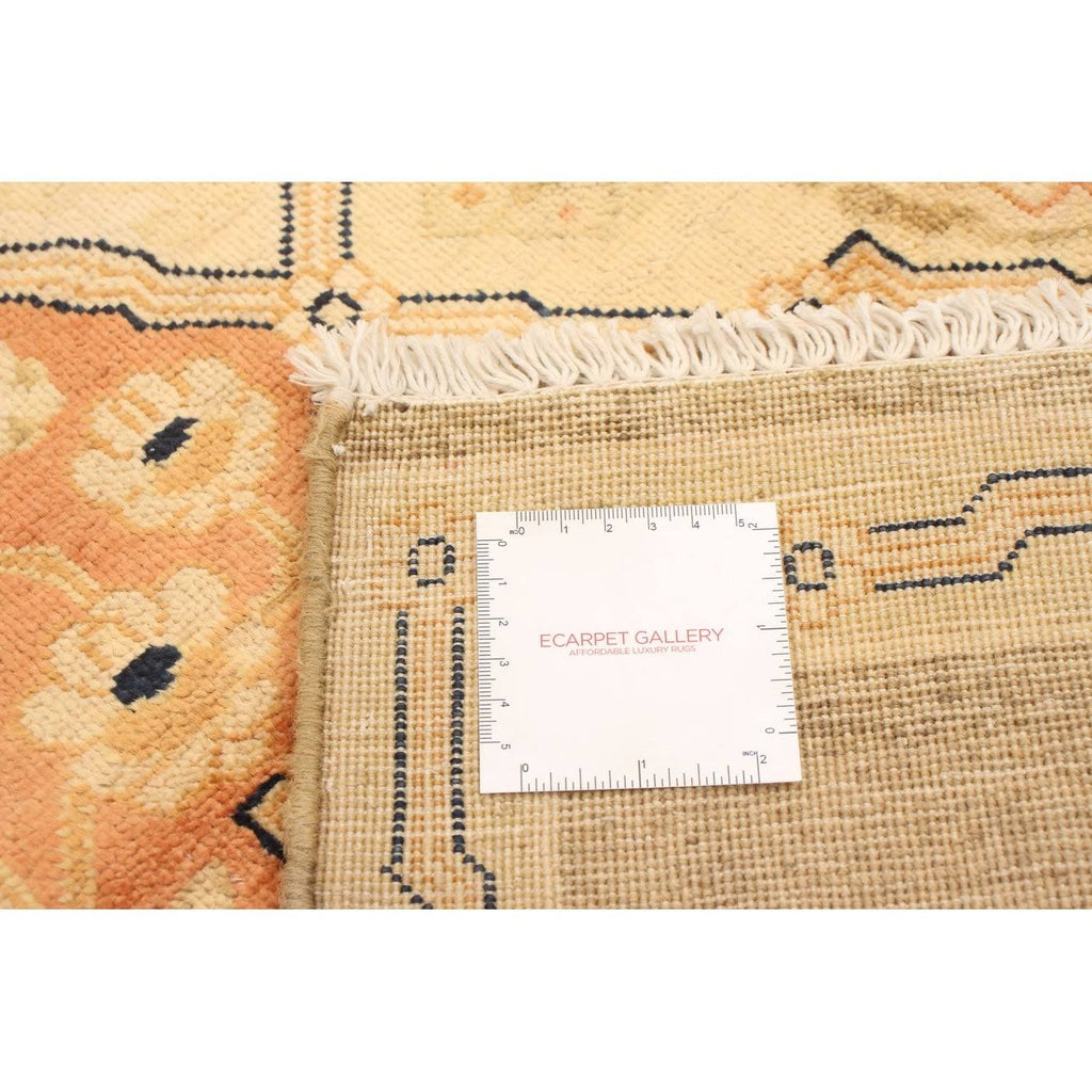 Hand Knotted Ivory Wool Rug Y6998