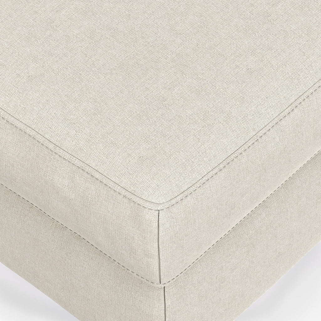 Ava Ottoman in Tightly Woven Performance Fabric F5577