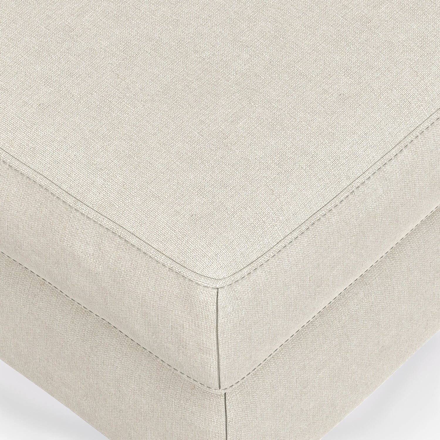 Ava Ottoman in Tightly Woven Performance Fabric F5577