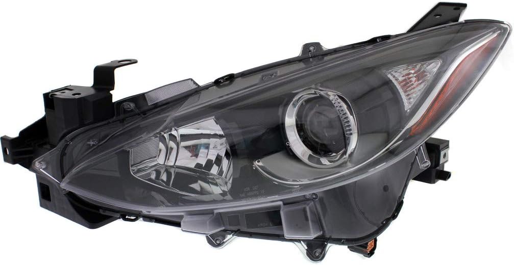 Headlight Assembly Halogen Driver Side for Mazda 3 2014-2016 S1068