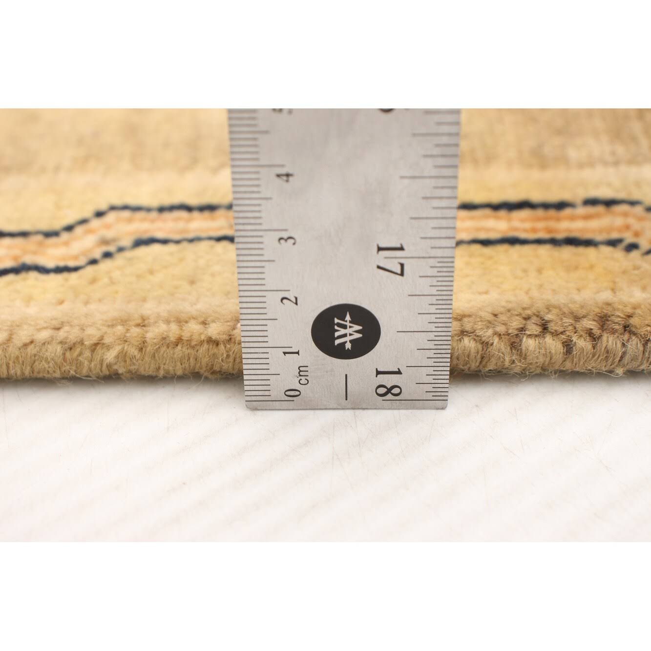 Hand Knotted Ivory Wool Rug Y6998