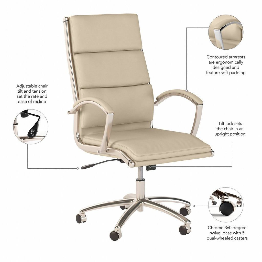 Harvest Cherry Leather Executive Office Chair P3688