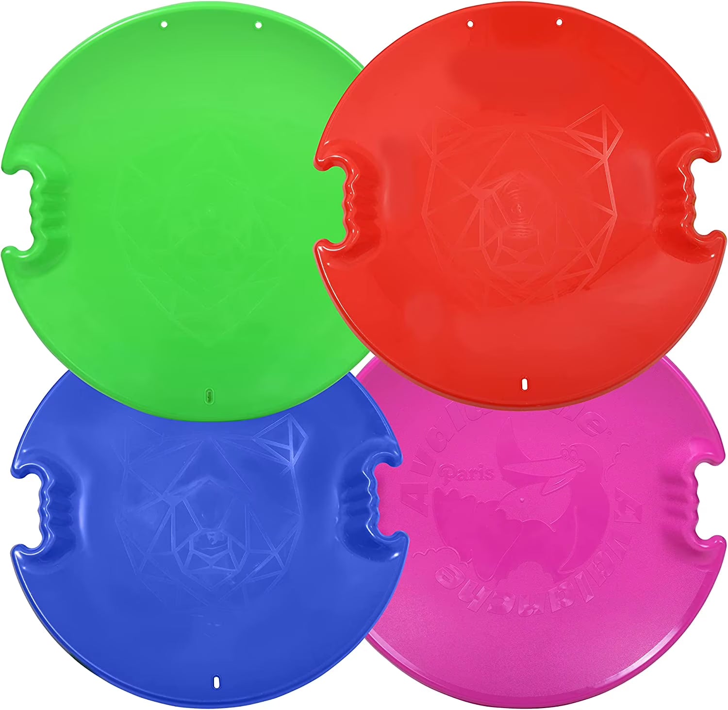 4 Pack 26" Plastic Sledding Disc F576801